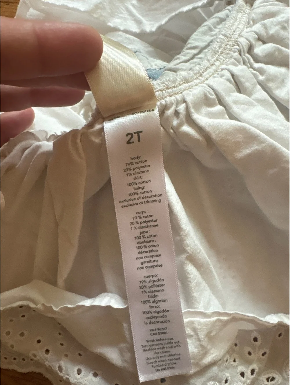 Oshkosh overall dress size 2t